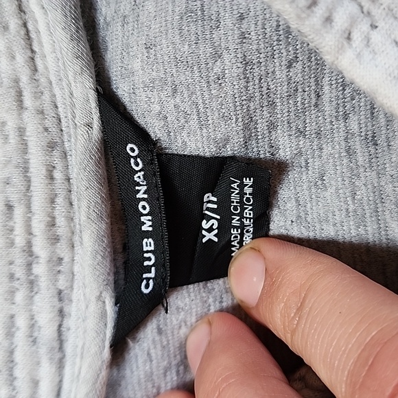 Club Monaco textured zip sweater sz xs - Picture 2 of 3
